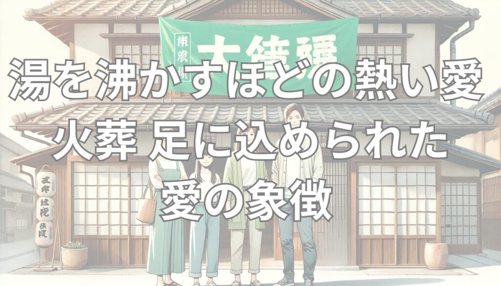 湯を沸かすほどの熱い愛 火葬 足に込められた愛の象徴